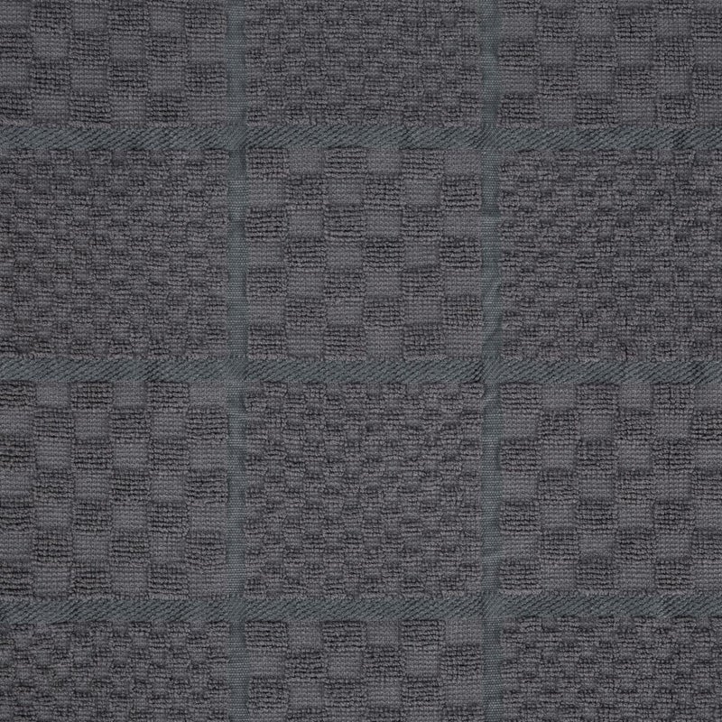 KitchenAid Quilted Cotton Terry Cloth Oven Mitt  Pot Holder Heat Resistant  16""x26""  7""x13"" & 7""x10""  Charcoal Grey - Image 3