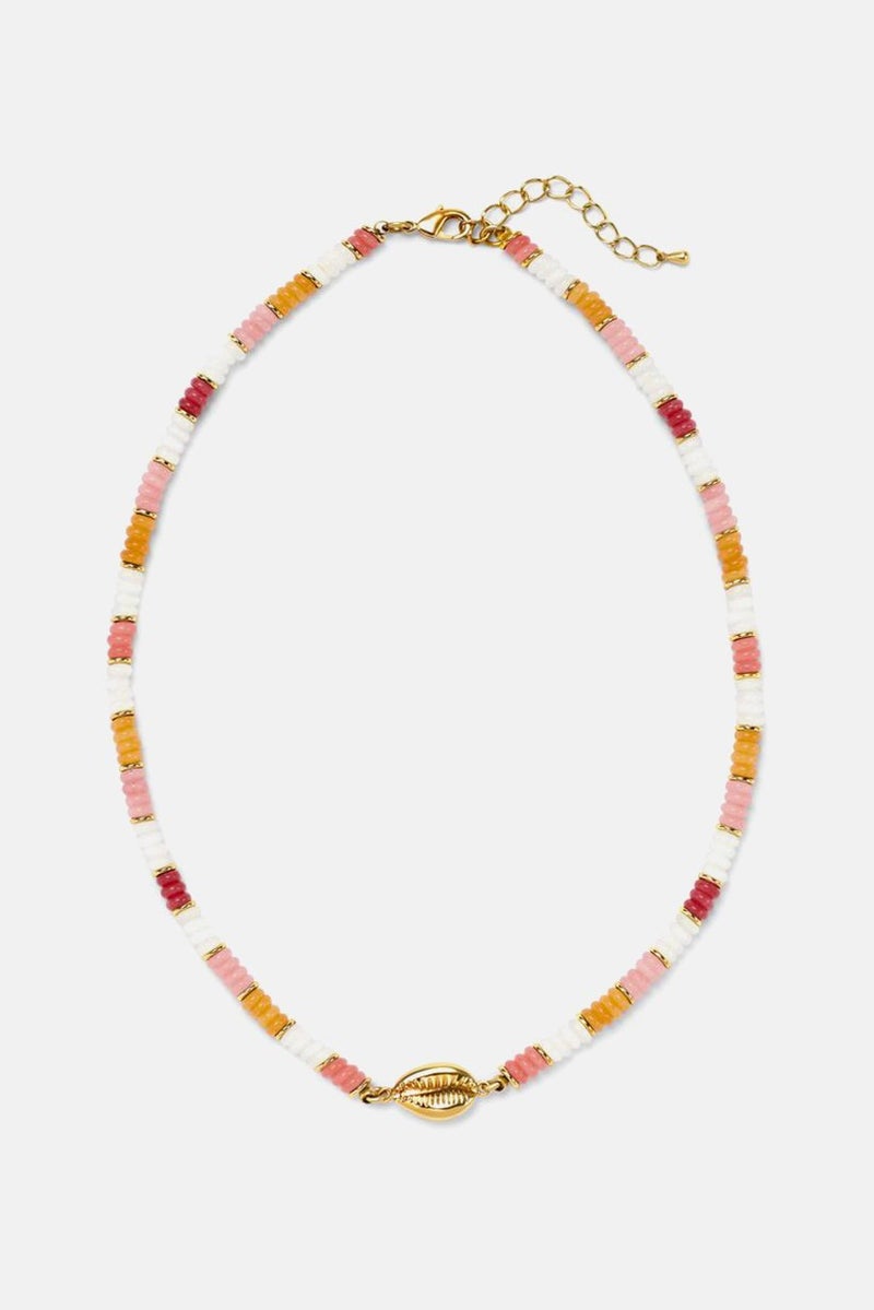 Tchibo Women Chain Beach Necklace, Pink Combo - Image 2