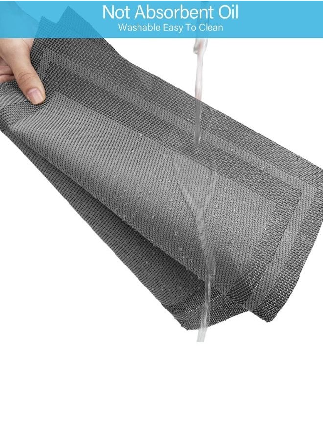 SUNIFY - 6-Piece Rectangle Double Border Placemat Set  Washable Table Mats For Restaurants Party Decoration 45 x 30cm - Image 1