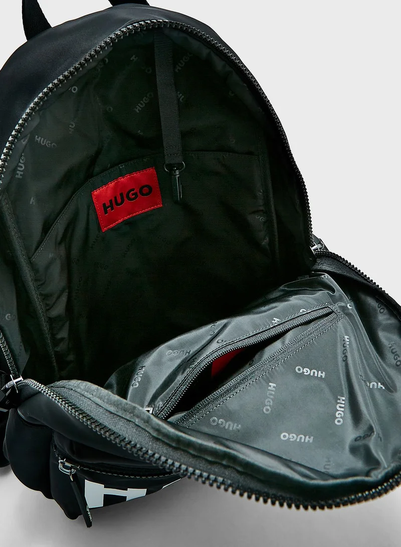 HUGO Log Print Backpack