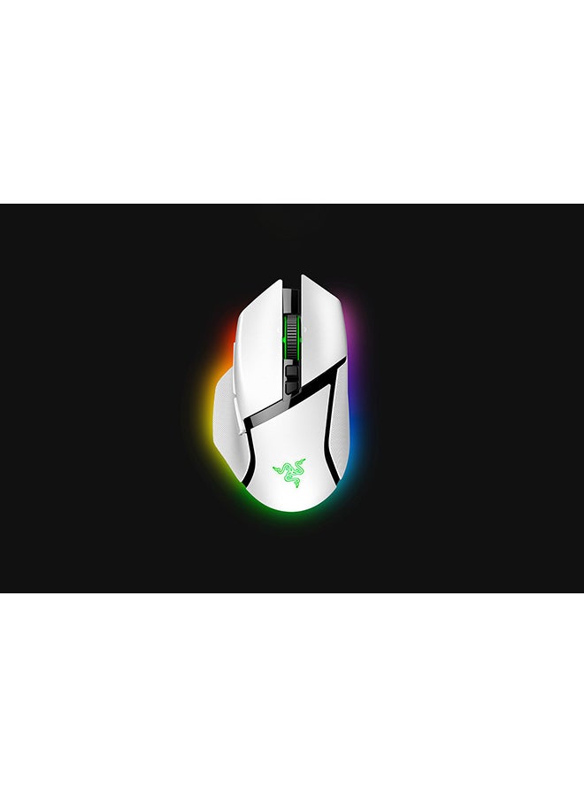 Razer Basilisk V3 Pro - White Customizable Wireless Gaming Mouse with Razer HyperScroll Tilt Wheel [RZ01-04620200-R3G1] - Image 1