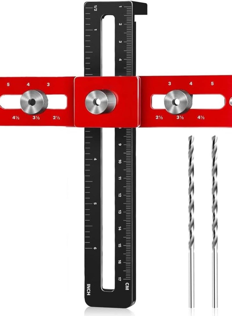 GGOOT Cabinet Hardware Jigs Tool Cabinet Handle Install Templates Tool Cabinet Punch Locator Cabinet Knobs Handles Pulls Tool  - Image 1