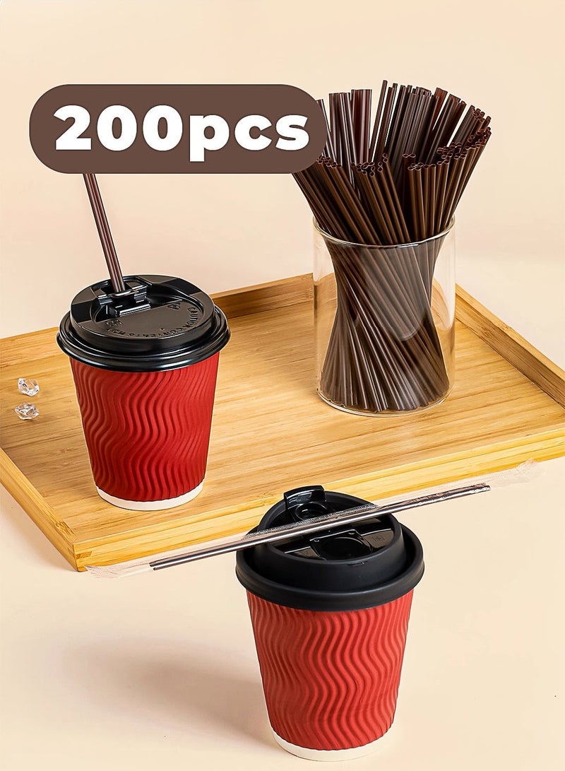 ماصات للشرب معبأة منفردة، 200 حبة، ماصات تستخدم مرة واحدة - Image 2