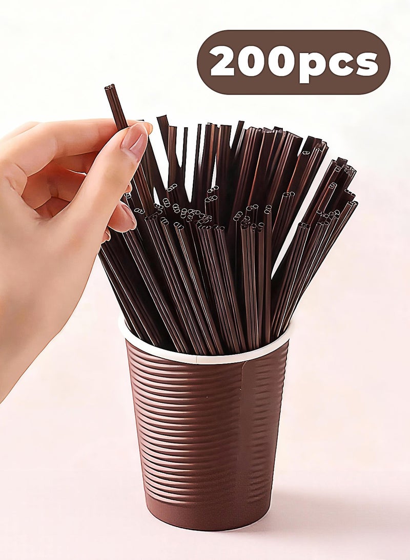 ماصات للشرب معبأة منفردة، 200 حبة، ماصات تستخدم مرة واحدة - Image 1