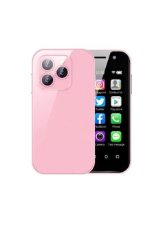 SOYES XS15 Pro Super Mini Mobile Pink – Ultra Small Pocket Smartphone, Android Quad-Core, 1000mAh Battery, Autofocus Camera – Compact Mini Mobile for Kids, Students, Men & Women Pink  - Image 1