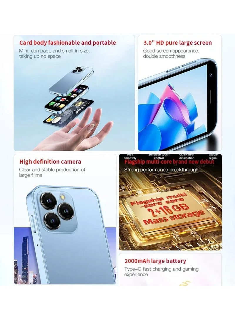 SOYES XS15 Pro Super Mini Mobile Pink – Ultra Small Pocket Smartphone, Android Quad-Core, 1000mAh Battery, Autofocus Camera – Compact Mini Mobile for Kids, Students, Men & Women Pink - Image 5