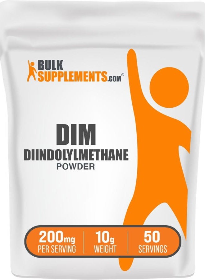 BULKSUPPLEMENTS.COM .com DIM Powder - Diindolylmethane Powder, DIM Supplement for Men & Women - DIM 200mg, Gluten Free - 200mg per Serving, 10g (0.35 oz) (Pack of 1) - Image 1