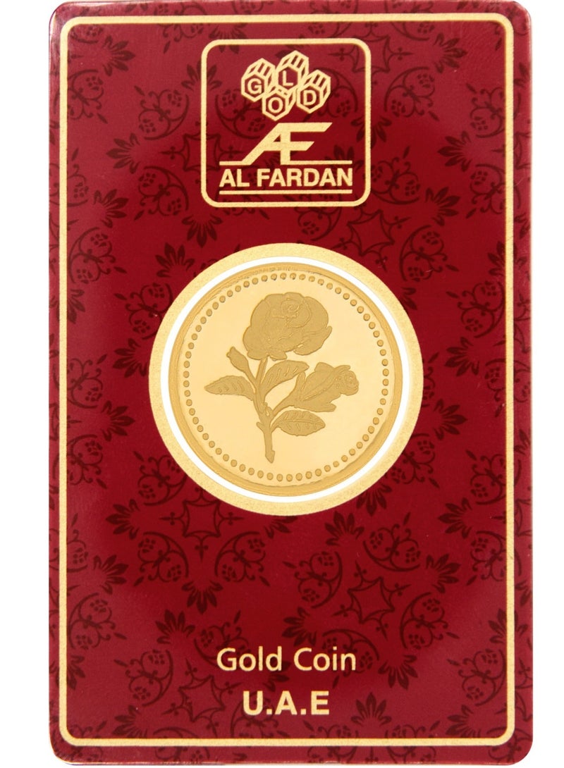 Al Fardan Gold Coin 24K (999.9) 2 Gram Flower – Made in UAE - Image 3