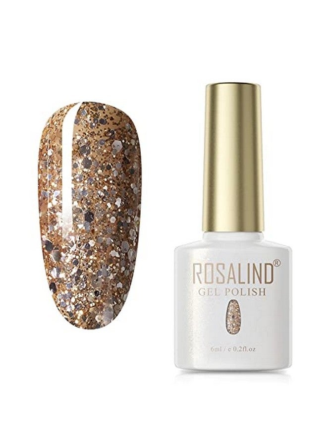 ROSALIND UV Gel Polish Soak Off 6ML from BELLE GAGA™ Pure Color Nail Gel Bright For Nail Art Design Need LED/UV Lamp to Cure (PX040) - Image 1