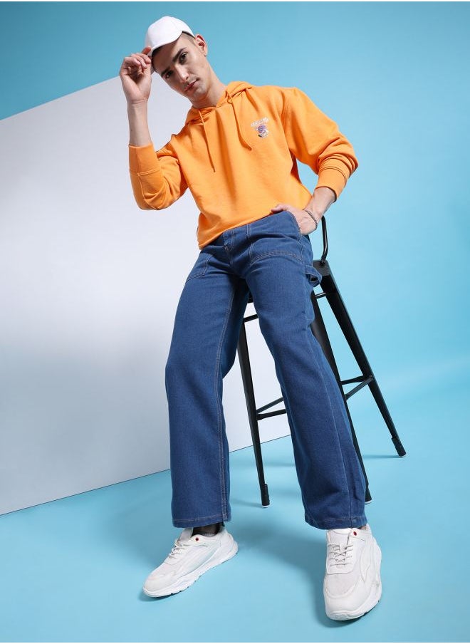 The Indian Garage Co Men Baggy Solid Mid-Rise Stretchable Jeans  - Image 5