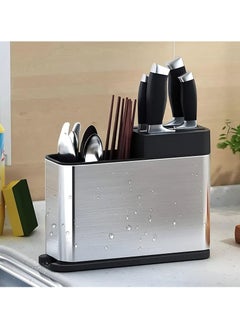 Multi-Functional Kitchen Utensil Drainer and Organizer with Stainless Steel Drain Rack and Drying Board - Perfect for Organizing Knives, Forks and Spoons in Your Kitchen - pzsku/ZE2B767EB6D114D9CA81EZ/45/_/1739668963/03cee9e0-4960-4f46-b323-cbb3a9e10dff