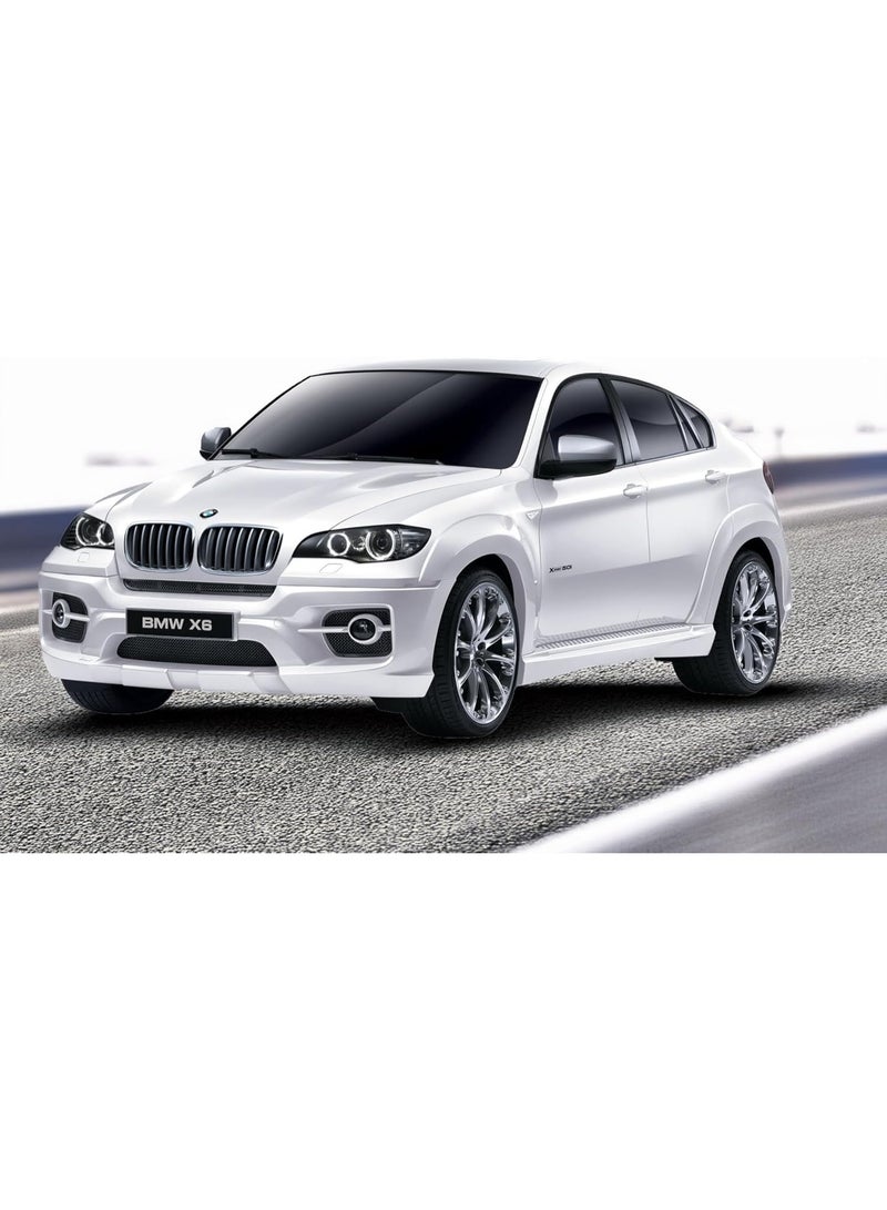 The Toys Home Licensed BMW X6 RC Car – 1:10 Scale 4‑Function Remote Control SUV with LED Lights, USB‑Rechargeable Battery Pack & Gift Window Box – Kids & Adults Ages 6+ White - Image 5