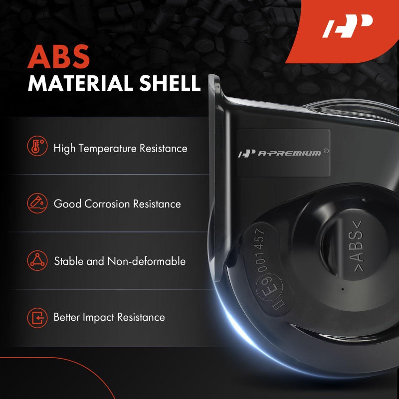 A-Premium Snail Horn High Universal Electric Horn - 12V 110dB - Compatible with most Passenger Cars, Commercial/Off-Road Vehicles, Gas Cars, Electric Cars, Motorcycles & Trucks, 80 mm - Image 5