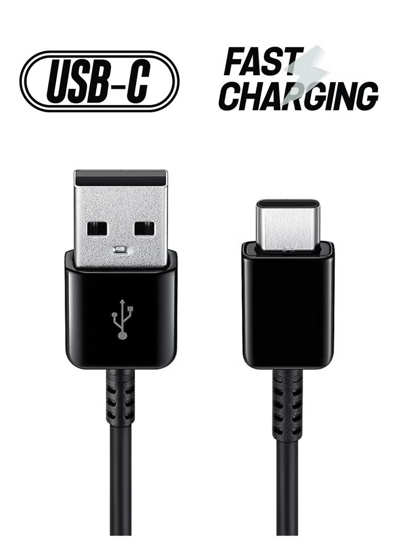 IAF 2 Pack of USB Type A to C Charge and Sync Cable – USB-A to USB-C Charging Cable for Fast Charging of Mobile Phones and Tablets – 1 meter - Image 1