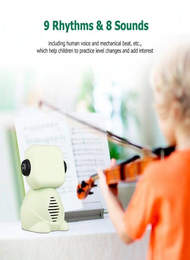 JOYO JM-93 Digital Voice Metronome Rechargeable Metronome Tuner Mini Portable Cute Robot Style for Girls Boys Kid Children Volume Adjustable - Image 4