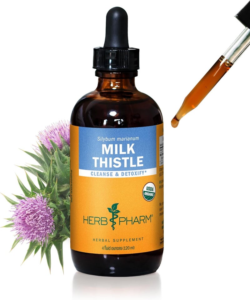 Herb Pharm Milk Thistle Seed Liquid Extract - 4 Ounce for Liver Function Support - Image 1