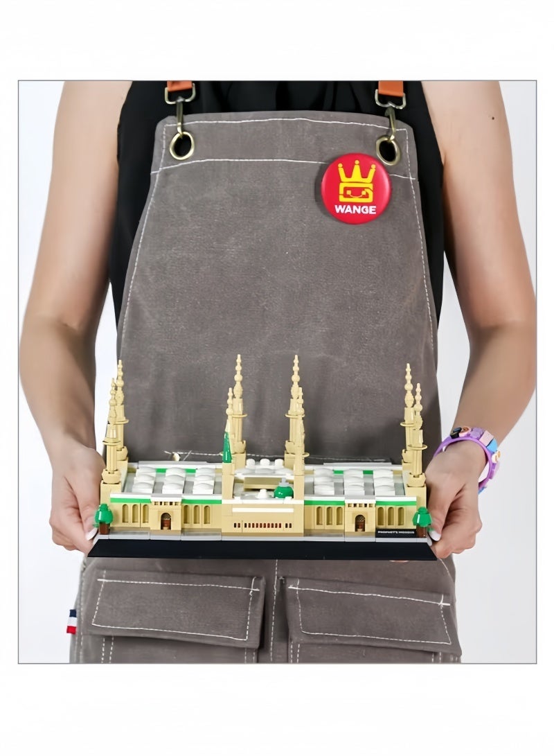 Prophet's Mosque-Medina, Saudi Arabia Building Set, Masjid Model, Makkah Islamic Toy for Kids & Adults, DIY Mosque Construction Kit& Ramadan & Eid Gift - Image 2