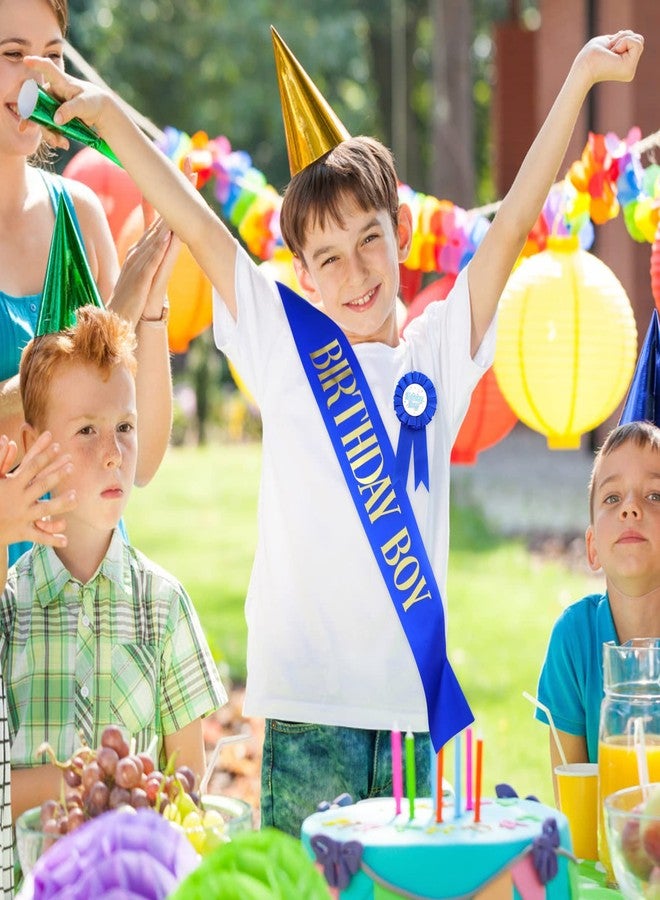 جريفوسيا مجموعة زينة عيد ميلاد للأولاد من جريفوسيا - تتضمن وشاحًا للأولاد، وشارة شريطية للجوائز، ومستلزمات حفلات الأطفال (أزرق) - Image 4