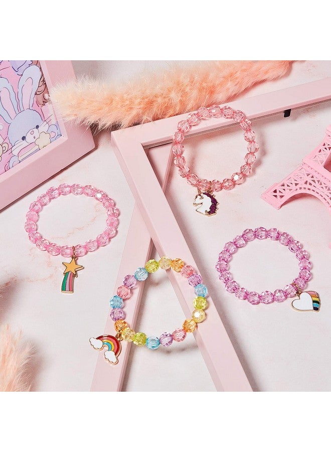 PALAY® 9 Pieces Unicorn Bracelet For Kids Crystal Bracelet for Unicorn Birthday Supplies Bracelet for kids jewellery for girls (multi1) - Image 4