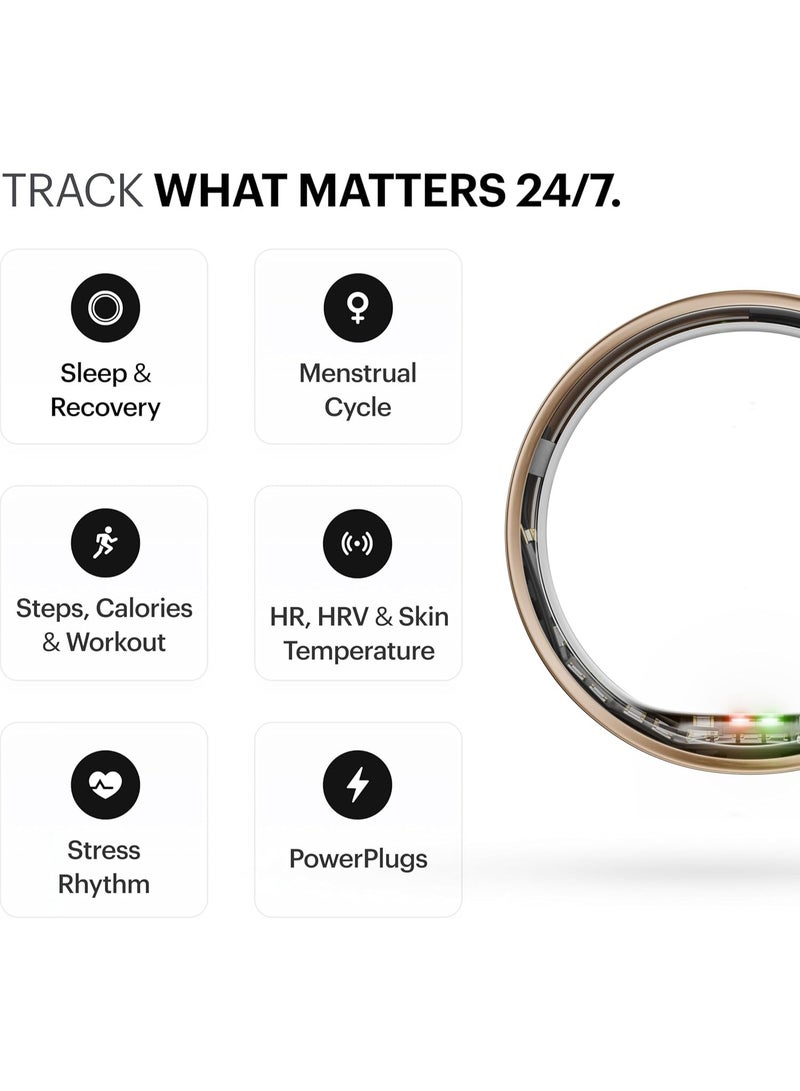 ULTRAHUMAN Ring AIR - Advanced sleep-tracking wearable, HRV & Temperature Monitoring,Track workout, movement & recovery, Water resistant, 6 Days Battery Life with Lifetime Free Subscription (Size 6)  - Image 3