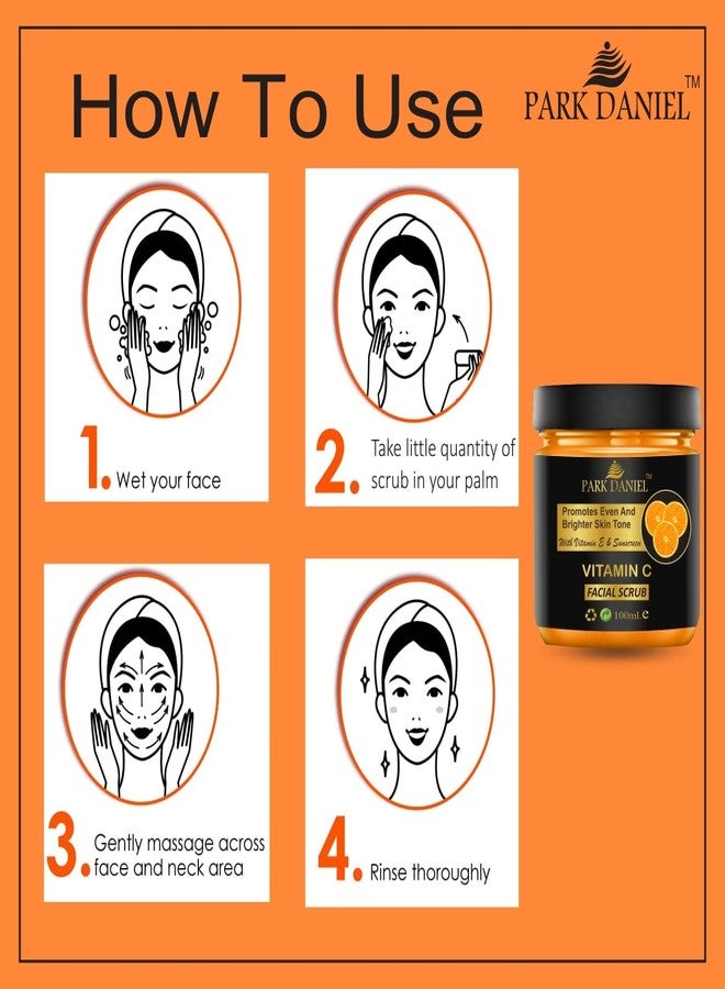 Park Daniel Vitamin C Scrub and Argan Face Wash For Anti Blemishes & Glowing Detoxify Rejuvenate your skin Combo Pack of 2 (250 ML) - Image 4