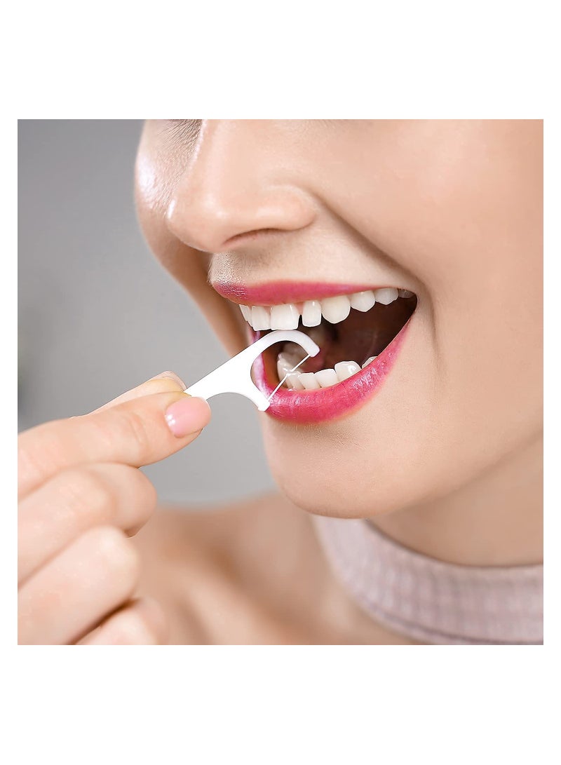 Zikra Dental Floss Picks, Pop up Flossers Holder White Dispenser, Adult Flossing Sticks 88 Count, No Fragrance Smell, Sealed Storage, Cleaning Teeth More Hygienic - Image 3