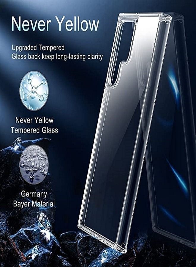 غطاء حماية واقٍ من مادة TPU الشفافة الناعمة لهاتف Samsung Galaxy S22 Ultra 5G شفاف - Image 2