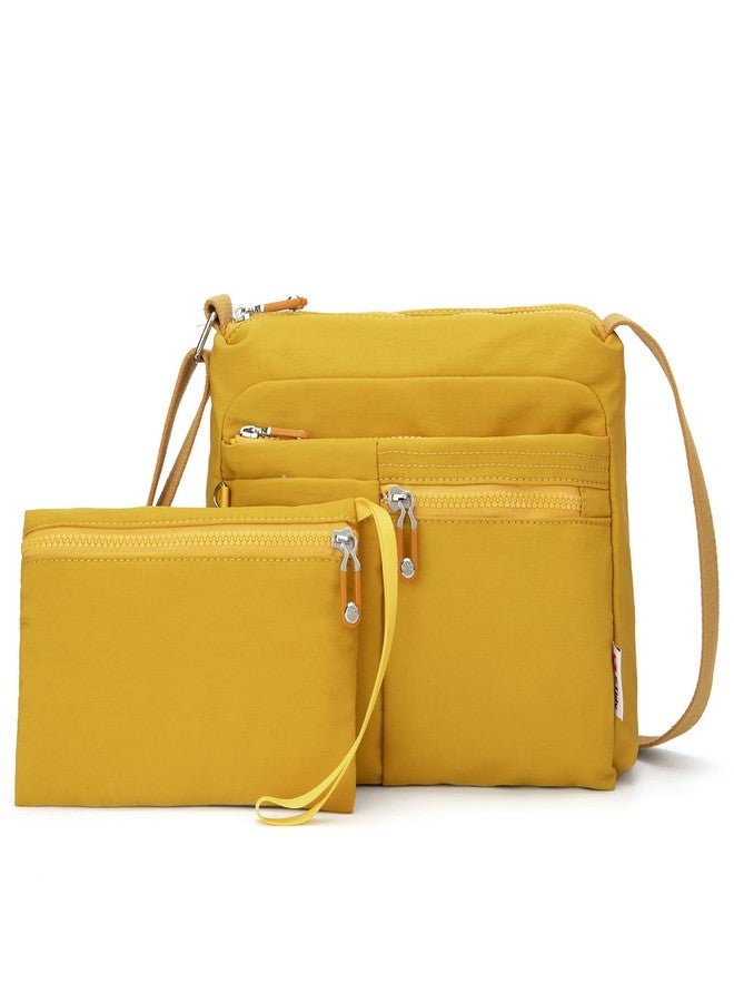 ETidy Crossbody Bag For Women Waterproof Lightweight Casual Shoulder Handbag Purse(Yellow Upgrade - Image 1