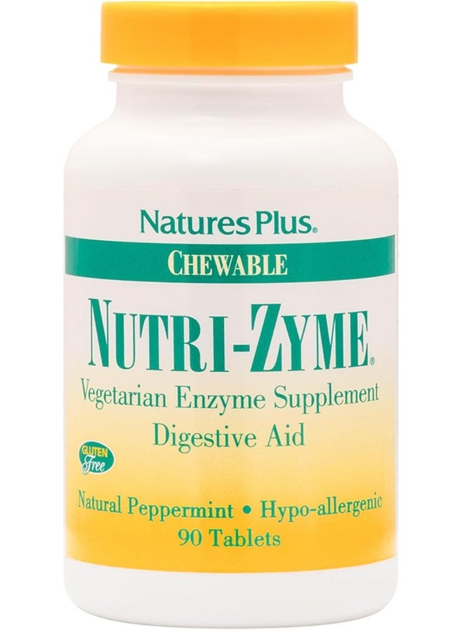 Nature's Plus NaturesPlus, Chewable Nutri-Zyme, Peppermint, 90 Tablets - Image 1