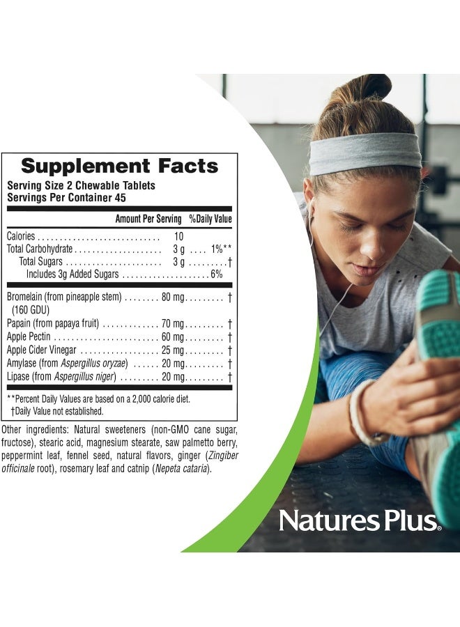 Nature's Plus NaturesPlus, Chewable Nutri-Zyme, Peppermint, 90 Tablets - Image 4