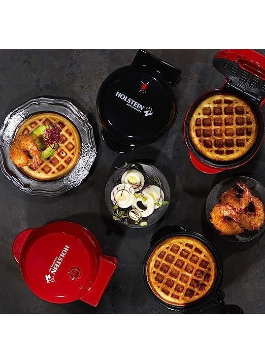 DHYANI DHYANI Mini Waffle Maker 4 Inch 350 Watts Stainless Steel NonStick Electric Iron Machine for Individual Belgian Waffles Pan Cakes Paninis or Other Snacks Mini Waffle Maker  - Image 3