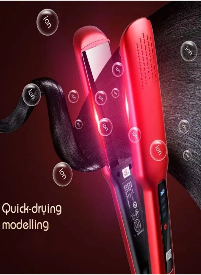 VarietyVoyageD - Ceramic Hair Straightener, 2 in 1 Hair Straighteners and Curlers with Ceramic Coating, 10 Second Heat up, Up to 220°C, Lasting Results for Curl/Straighten Hair - Image 1