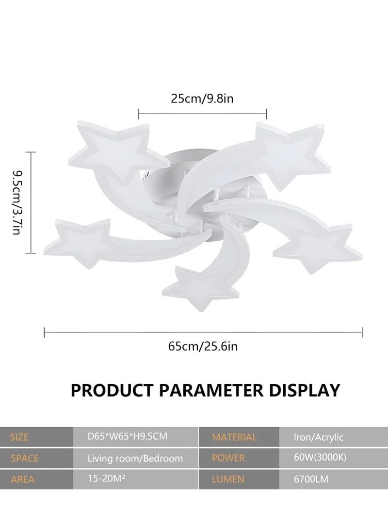 مصباح سقف حديث على شكل نجمة أكريليك ، ضوء أبيض دافئ - pzsku/ZE2B815CF2445807101DBZ/45/_/1710730925/05f08702-5368-4af1-896a-878bb3c8db7a