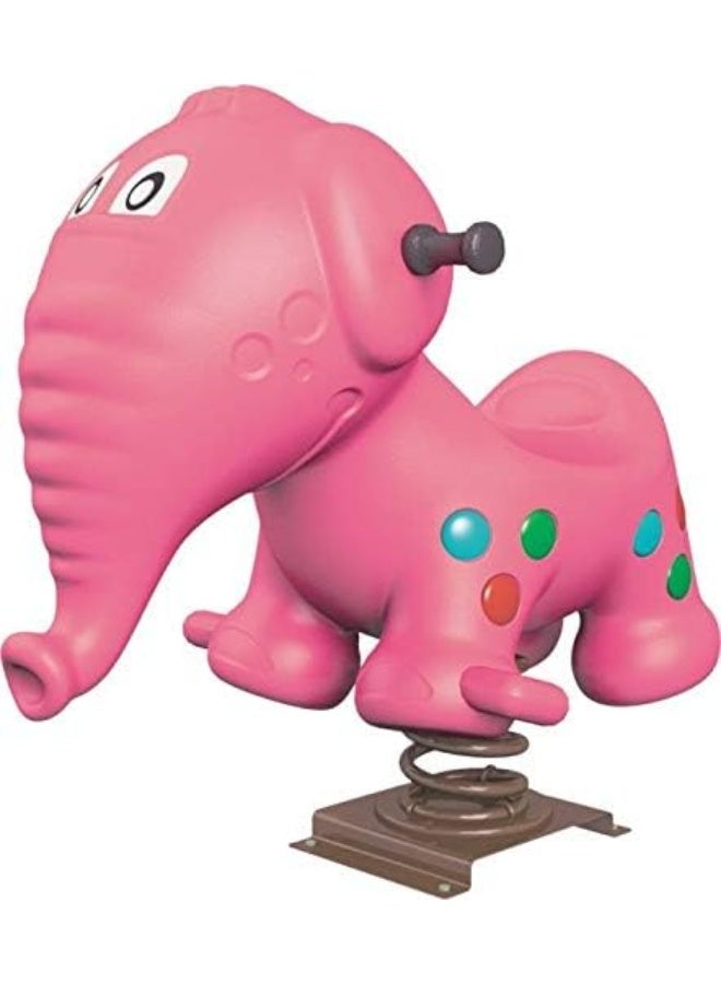 Rainbow Toys دراجة الربيع المتأرجحة على شكل فيل من RBWTOYS باللون الوردي للأطفال من جميع الأعمار - Image 1