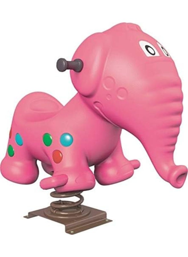 Rainbow Toys دراجة الربيع المتأرجحة على شكل فيل من RBWTOYS باللون الوردي للأطفال من جميع الأعمار - Image 2