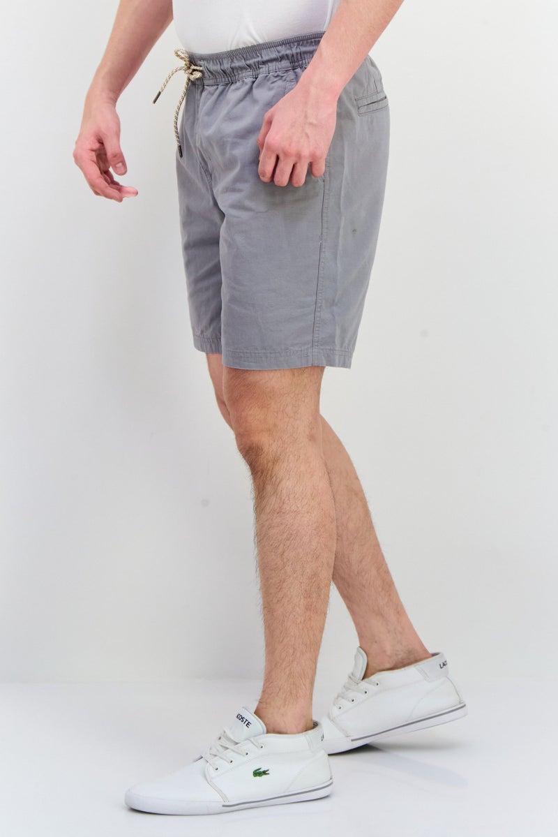 QUIKSILVER Men Drawstring Solid Basic Shorts, Grey - Image 2