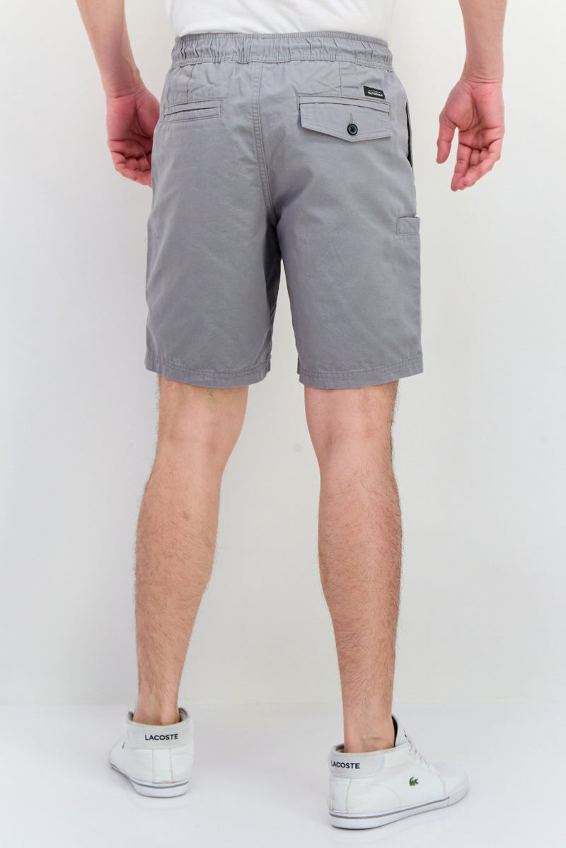 QUIKSILVER Men Drawstring Solid Basic Shorts, Grey - Image 3