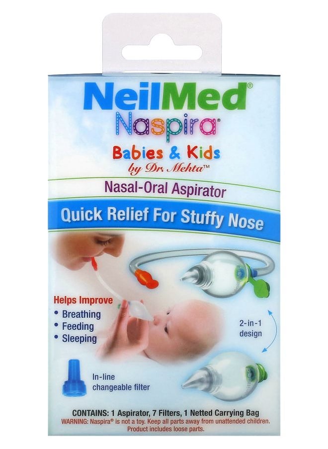 NeilMed Babies & Kids Naspira Nasal-Oral Aspirator 1 Kit 