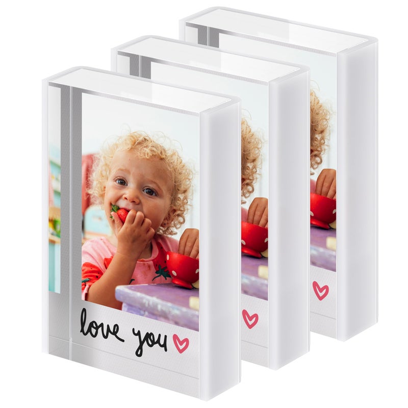 WINKINE Instax Frame,Polaroid Frame for Photos, 2x3 Small Picture Frames for Fujifilm Instax Mini Film, Mini Poaroid Photo Frames for Desktop, Small Wallet Size Baby Picture Display - Image 1