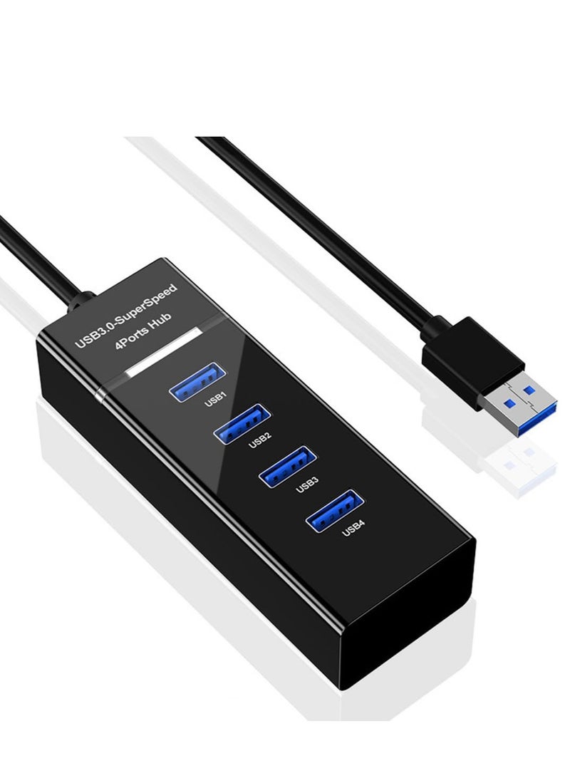 USB Hub Dongle, 4-in-1 USB Adapter Docking Station, Portable USB Splitter Compatible with MacBook Air, iMac, Surface Pro, Laptop, USB Flash Drives, Mobile HDD  - Image 1