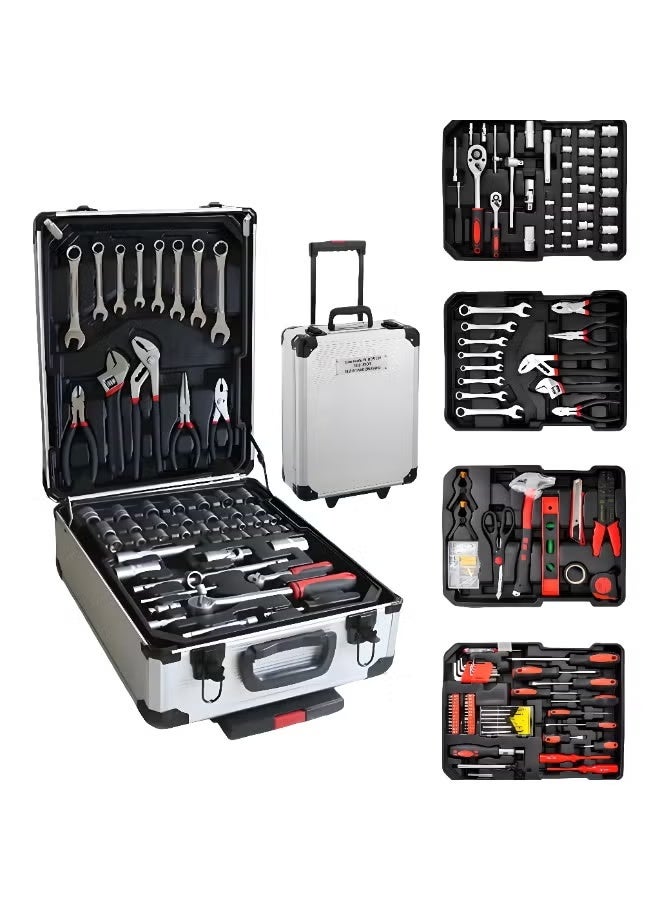 187-Piece Professional Tool Kit Set with Socket Wrench & Ratchet Set in Lockable Tool Box - Complete Hand Tools, Automotive & Mechanics Tool Set for Home, Car Repair & DIY - Image 1