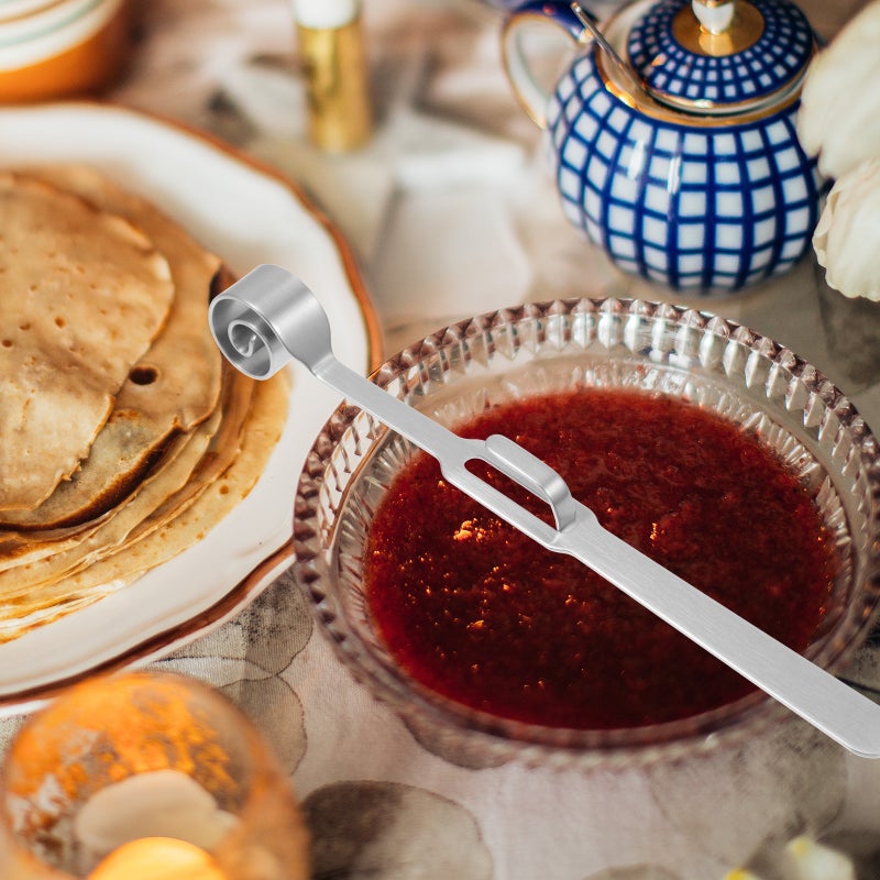 🍳 عيدان تحريك العسل فضية للمنزل والمطاعم - Image 2