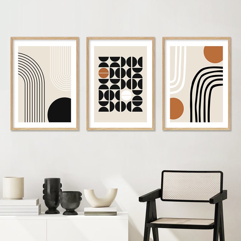 Modern Minimalist Living Room Decorative Painting Line Abstract Art Sofa Background Wall Hanging Painting High-End Atmospheric Combination Painting - Image 4