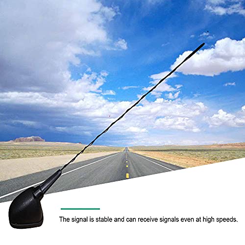 Auto Pearl - Vehicle Roof Mount Rubber Antenna Mast Flexible Car Antenna with Anti-Theft Design and Car Wash Safe - Black - Ertiga - Image 3