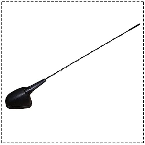 Auto Pearl - Vehicle Roof Mount Rubber Antenna Mast Flexible Car Antenna with Anti-Theft Design and Car Wash Safe - Black - Ertiga - Image 2