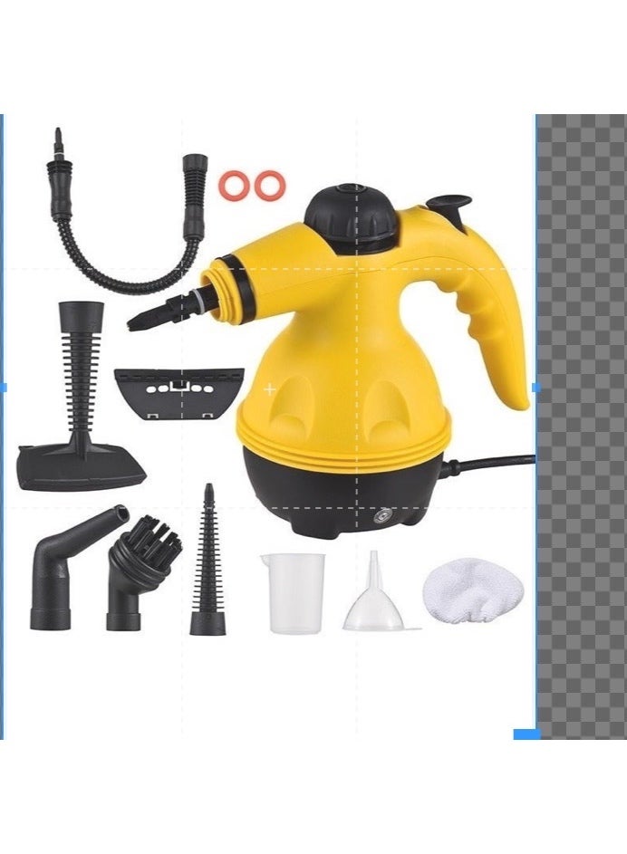 ELTRAZONE Handheld Steam Cleaner – 1000W Multipurpose Portable Pressurized Steamer with 9-Piece Accessory Set for Carpet, Couch, Mattress, Car Seats, Kitchen & Floor Cleaning