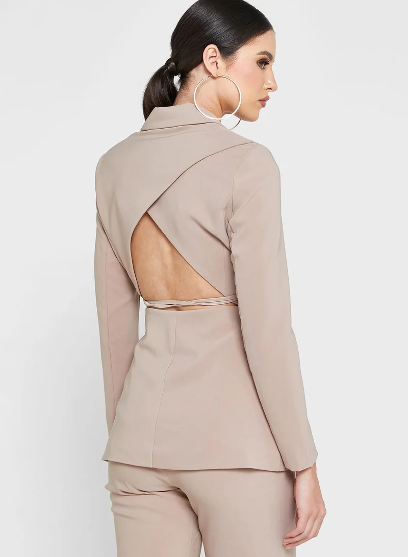 lavish alice Plunge Neck Jacket