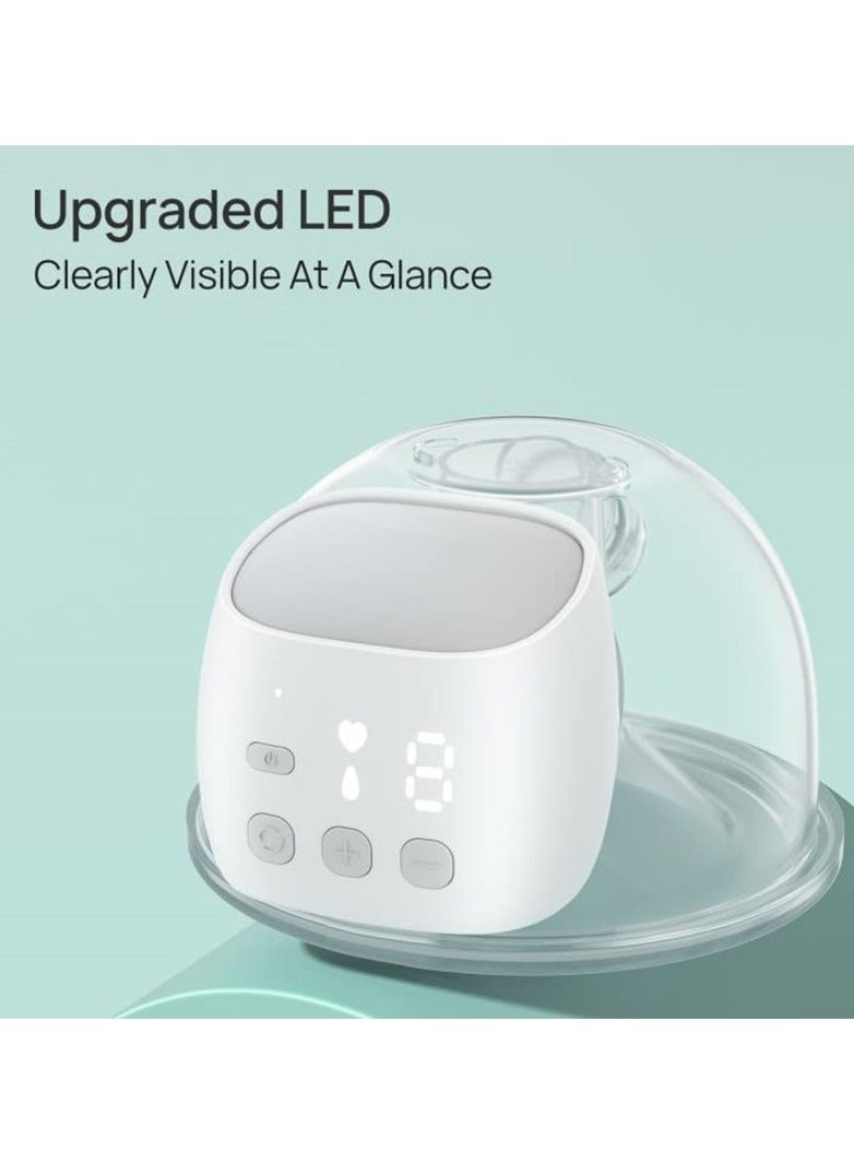 Wearable Breast Pump,Hands-Free Pump,2 Modes 9 Levels Electric Pump Portable,Low Noise Painless Portable Breast Pump,1 pack - Image 2