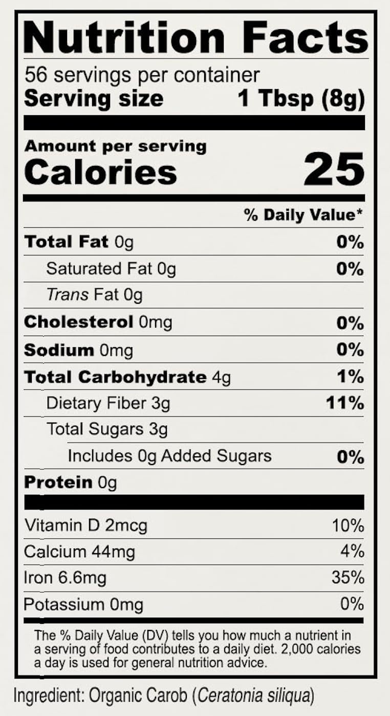 Anthony's Organic Carob Powder - 1 lb - Image 3