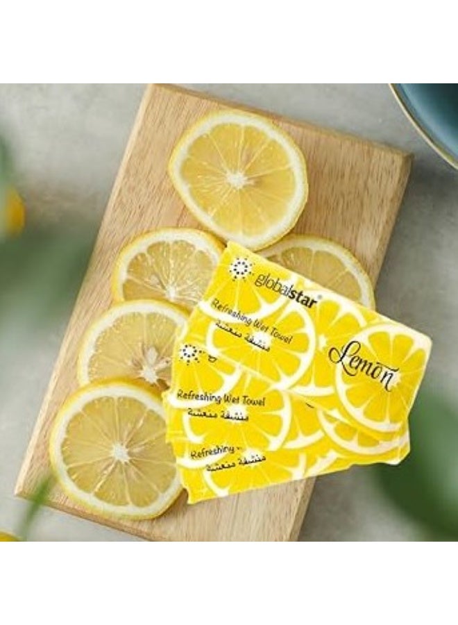 Globalstar Refreshing Wet Wipes Lemon, 42g - Image 3